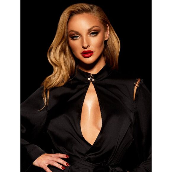 NWT Honey Birdette Melissa Black Romper- Size M - Picture 6 of 7